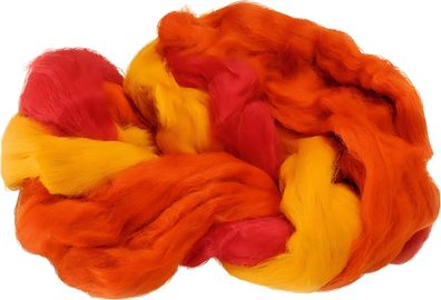KNORR Prandell Märchenwolle 3-Strang-Mix rot- orange- gelb-meliert