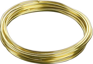KNORR Prandell 216464300 Aluminiumdraht 3 m Ø 3 mm goldfarben