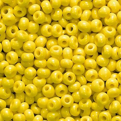 KNORR Prandell 216104053 Böhmische Rocailles Ø 25 mm Glas gelb