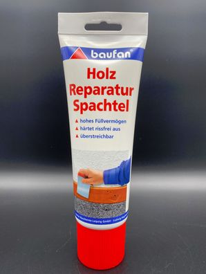 baufan Holz Reparatur Spachtel 400g Tube Spachtelmasse Rissfüller Holzreparatur