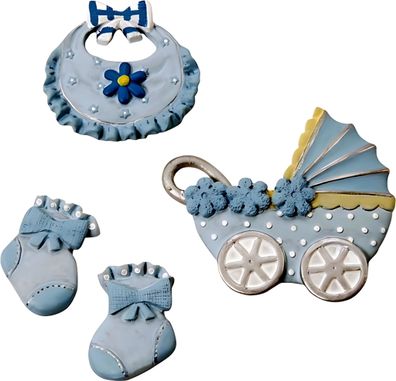 KNORR Prandell 216930197 Dekostreu Baby 2 - 45 cm Polyresin blau