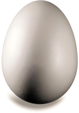 KNORR Prandell 216769063 Styropor-Ei 10 x 6 cm Styropor weiss