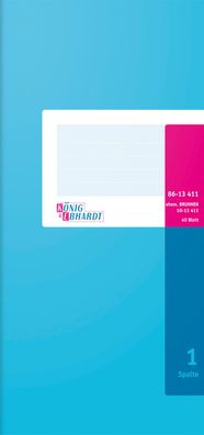 Spaltenbuch 13.7x29.7cm K+E 86-13411 1 Spalte