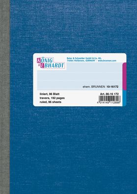 K&E Kladde A6liniert 96 Blatt steifbroschiert 8616172