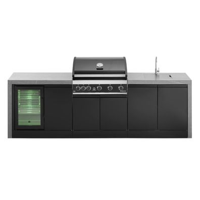 Grandpro Outdoorküche 274 Waterfall Series Küchenmodul mit Maxim G5 Gasgrill G274MG5