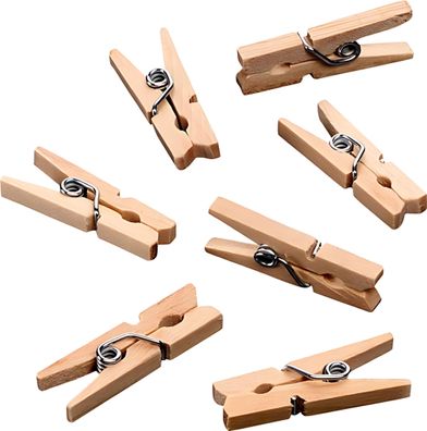 KNORR Prandell 218735734 Holzklammer Mini 25 x 7 mm Buche