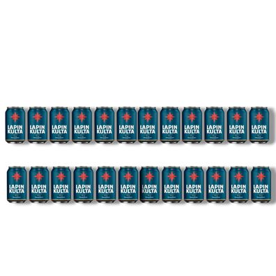 Lapin Kulta Premium Lager Bier Dose 24 x 0,33l - Finnisches Lagerbier 5,2 % Vol