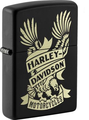Zippo Feuerzeug Harley-Davidson Eagle Motorcycle schwarz