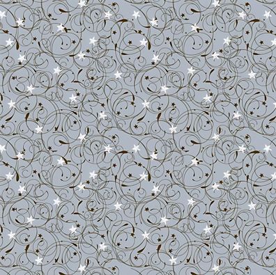 Faltblätter transparent Curlie 15 x 15 cm goldfarben