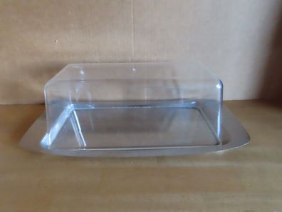 Stollenplatte Kuchen- und Servierplatte mit transparenter Haube Königskuchenplatte