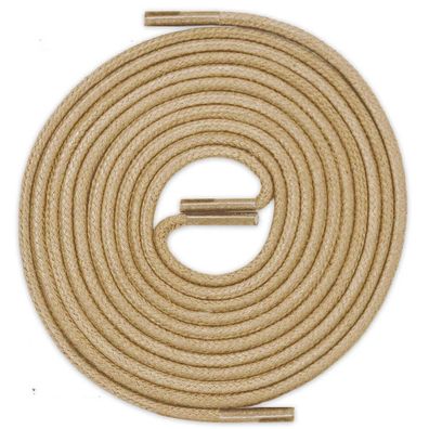 R2-CS BEIGE | Durchmesser 2 mm Gewachste Schnürsenkel