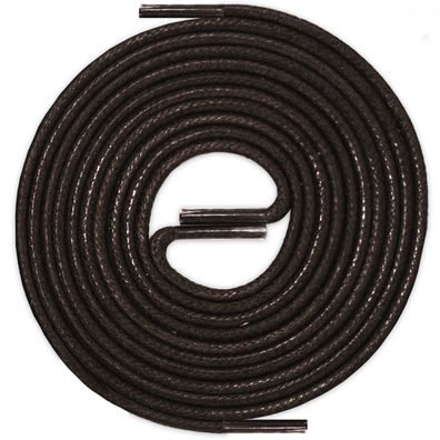 R2-CS Dunkelbraun | Durchmesser 2 mm Gewachste Schnürsenkel