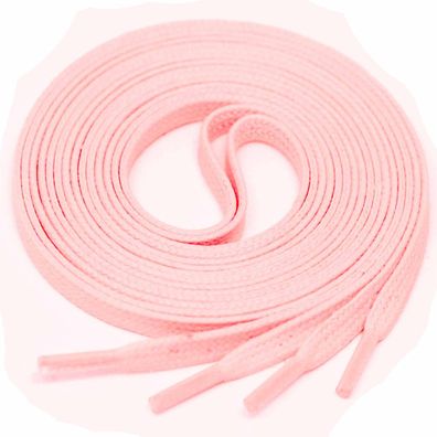 F4-CS ROSA | 4 mm breite flache gewachste Schnürsenkel