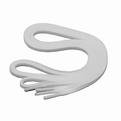 F3-CS WEISS | 3 mm breite flache gewachste Schnürsenkel