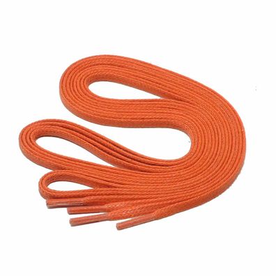 F3-CS ORANGE | 3 mm breite flache gewachste Schnürsenkel