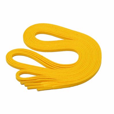 F3-CS GELB | 3 mm breite flache gewachste Schnürsenkel