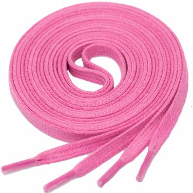 F4-CS PINK | 4 mm breite flache gewachste Schnürsenkel