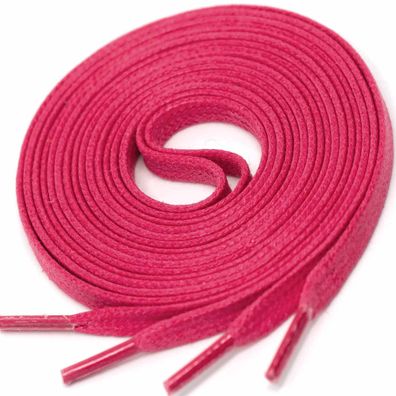 F4-CS Magenta | 4 mm breite flache gewachste Schnürsenkel