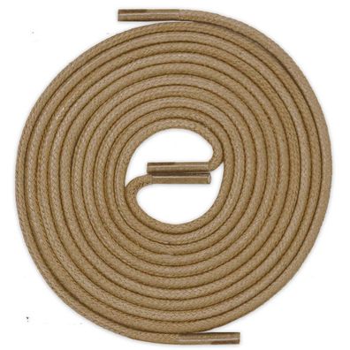 R2-CS Dunkelbeige | Durchmesser 2 mm Gewachste Schnürsenkel