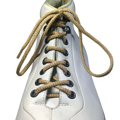 BEIGE | Durchmesser | 4 mm, semigewachste Bicolor-Schnürsenkel