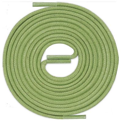 R2-CS Hellgrün | Durchmesser 2 mm Gewachste Schnürsenkel