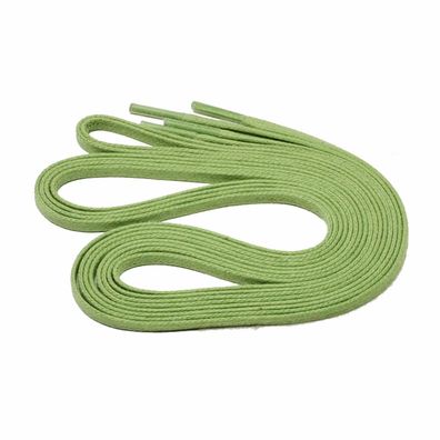 F3-CS Hellgrün | 3 mm breite flache gewachste Schnürsenkel