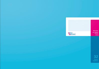 Spaltenbuch Kopfleisten-Ausführung - 420 x 257 mm, 32 Spalten