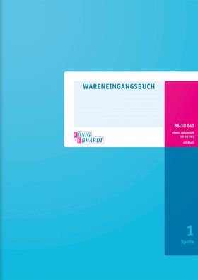 Wareneingangsbuch A4 40Bl K+E 8610641