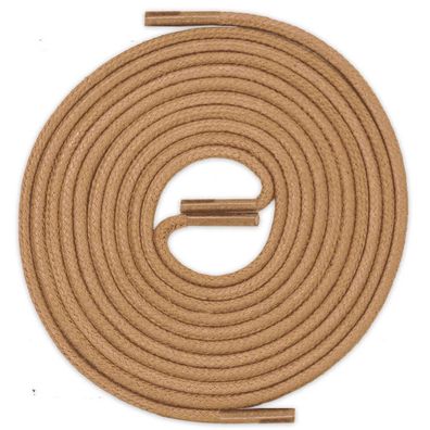 R2-CS Caramelbraun | Durchmesser 2 mm Gewachste Schnürsenkel