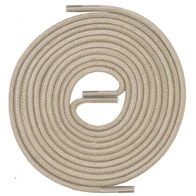 R2-CS Helltaupe | Durchmesser 2 mm Gewachste Schnürsenkel