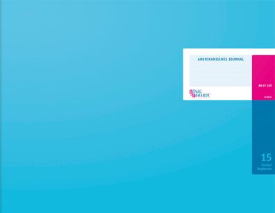 Journal mit Kopfleiste - 420 x 297 mm, 15 Konten (9/12), 48 Blatt