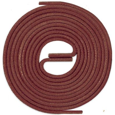 R2-CS Rostrot | Durchmesser 2 mm Gewachste Schnürsenkel