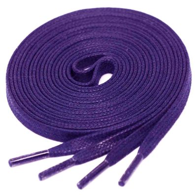 F4-CS LILA | 4 mm breite flache gewachste Schnürsenkel