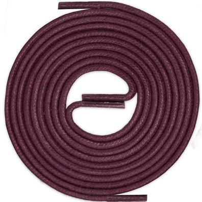 R2-CS Weinrot | Durchmesser 2 mm Gewachste Schnürsenkel