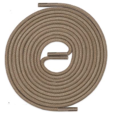 R2-CS TAUPE | Durchmesser 2 mm Gewachste Schnürsenkel