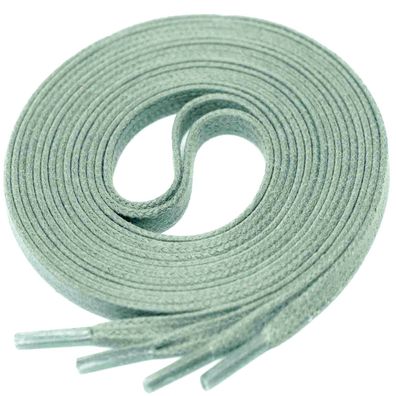 F4-CS Kieselgrau | 4 mm breite flache gewachste Schnürsenkel