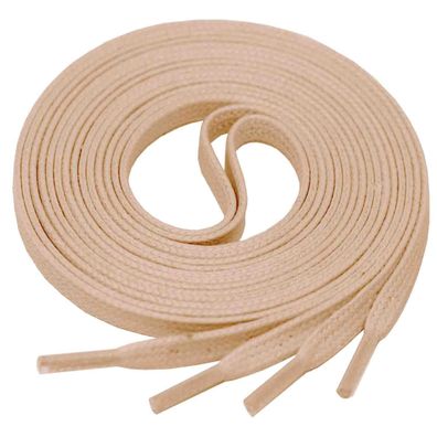 F4-CS Altrosa | 4 mm breite flache gewachste Schnürsenkel