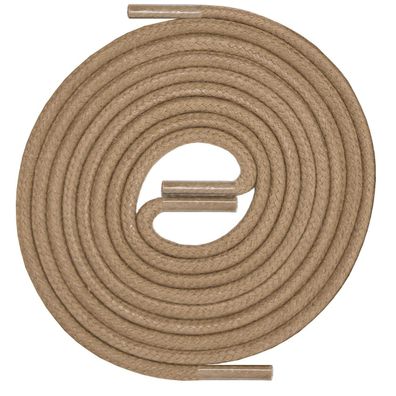 R3-CS Dunkelbeige | Durchmesser 3 mm, robuste gewachste allround Schnürsenkel