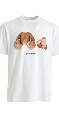 Palm Angels Broken Bear T Shirt Herren Weiß