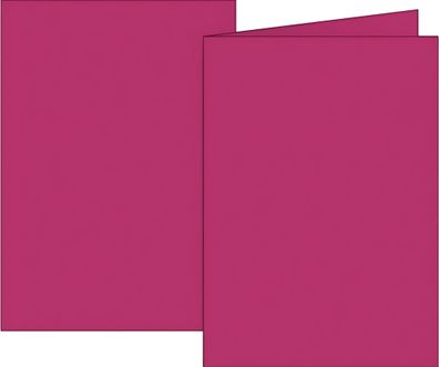 Brunnen Doppelkarte B6 200g fuchsia 10Karte 105125526