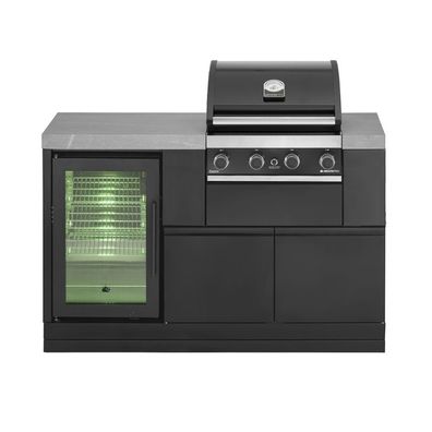 Grandpro Outdoorküche Backyard Bistro Küchenmodul mit Premium G4 Gasgrill G139G450NF