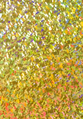 HEYDA 204077381 Holografie-Karton Prisma 495 x 70 cm goldfarben