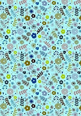 HEYDA 204771741 Motivkarton Blumen 50 x 70 cm Rottöne