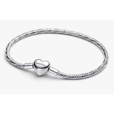 Armband 23 - Silber - Schlangenband mit Herz