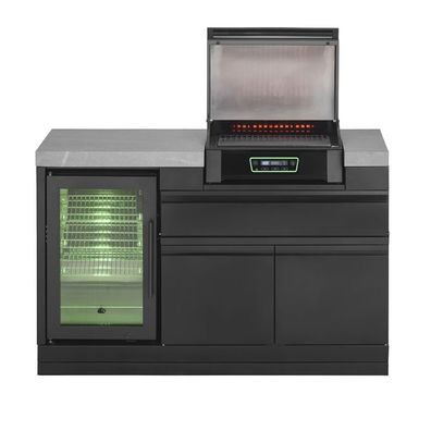 Grandpro Outdoorküche Backyard Bistro Küchenmodul mit E2-Elektrogrill G139E2GRYN