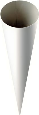 HEYDA 204870070 Schultüten-Rohling 70 cm Ø 19 cm weiss