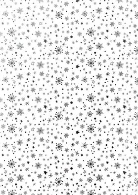 Faltblätter-Set transparent Sterne A4 Transparentpapier silberfarben