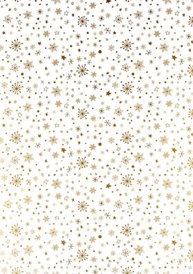 Faltblätter-Set transparent Sterne A4 Transparentpapier goldfarben