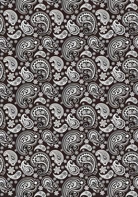 HEYDA 204879456 Transparentpapier Paisley Rollen 50 x 70 cm weiss