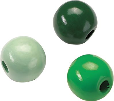 KNORR Prandell 216013509 Holzperlen-Mix Ø 15 mm Buche Deutschland grün